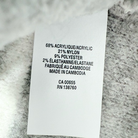 REITMANS Gray Striped Turtleneck Sweater - Picture 4 of 6